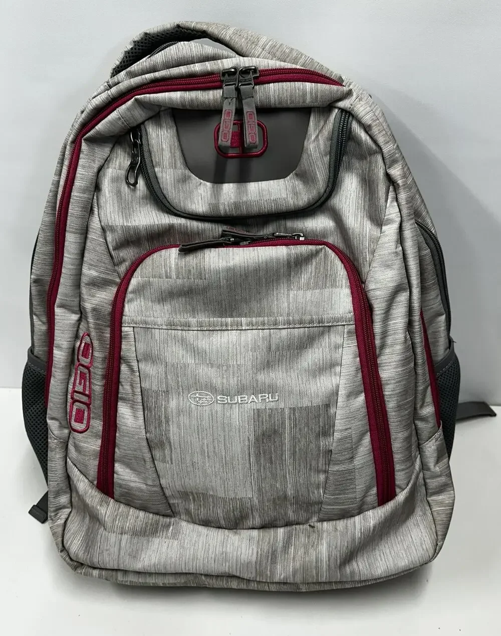 Subaru OGIO Backpack Gray Pink 20